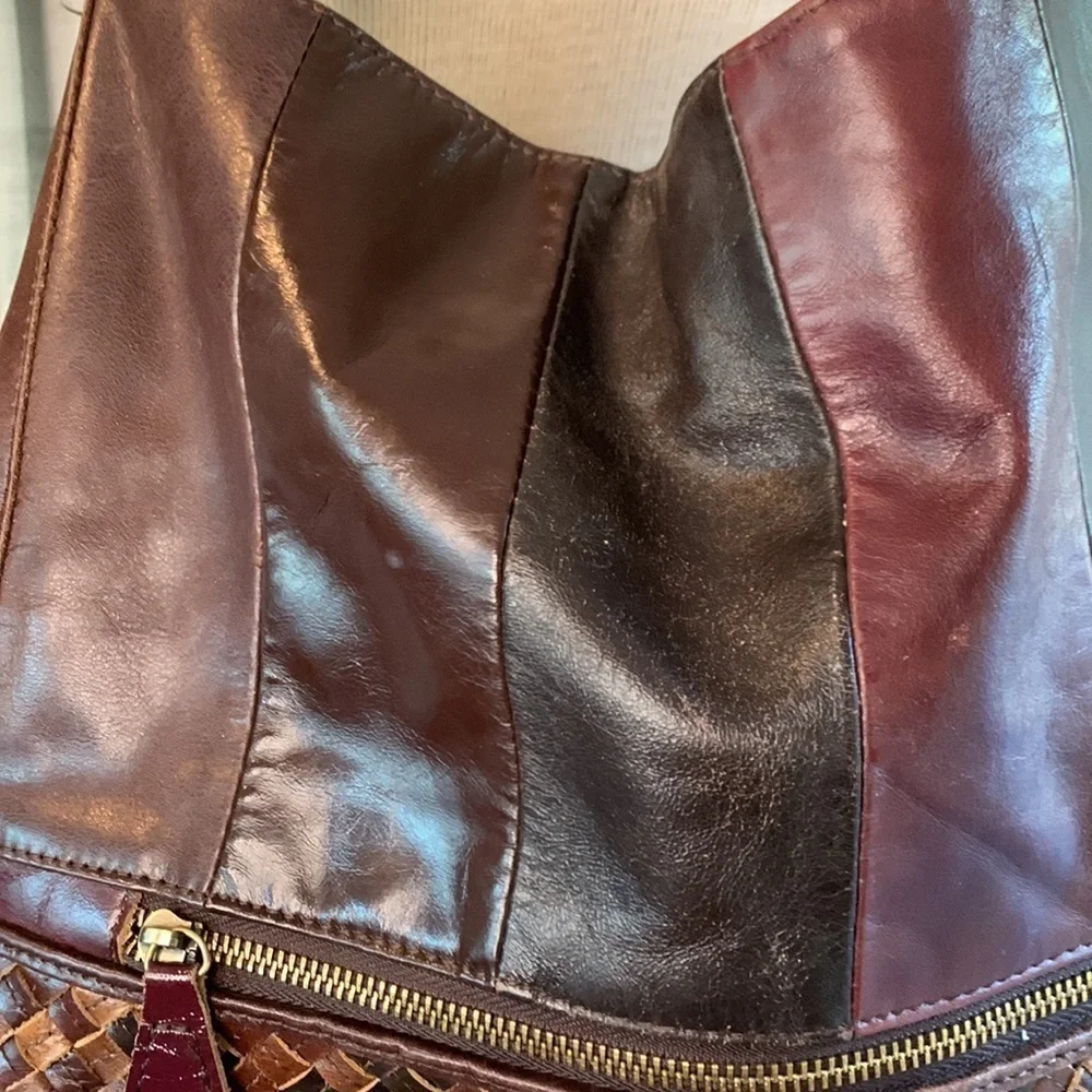 Ameri Leather vintage multi colored leather purse